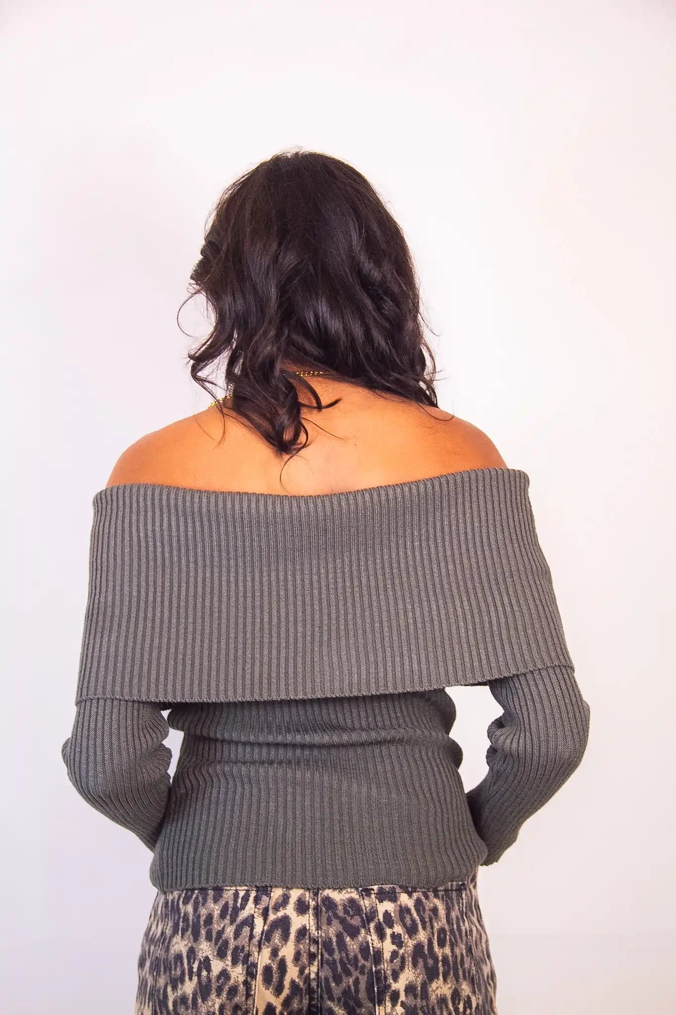 Blusa Frappuccino - Ombro a Ombro Tricot Feminina