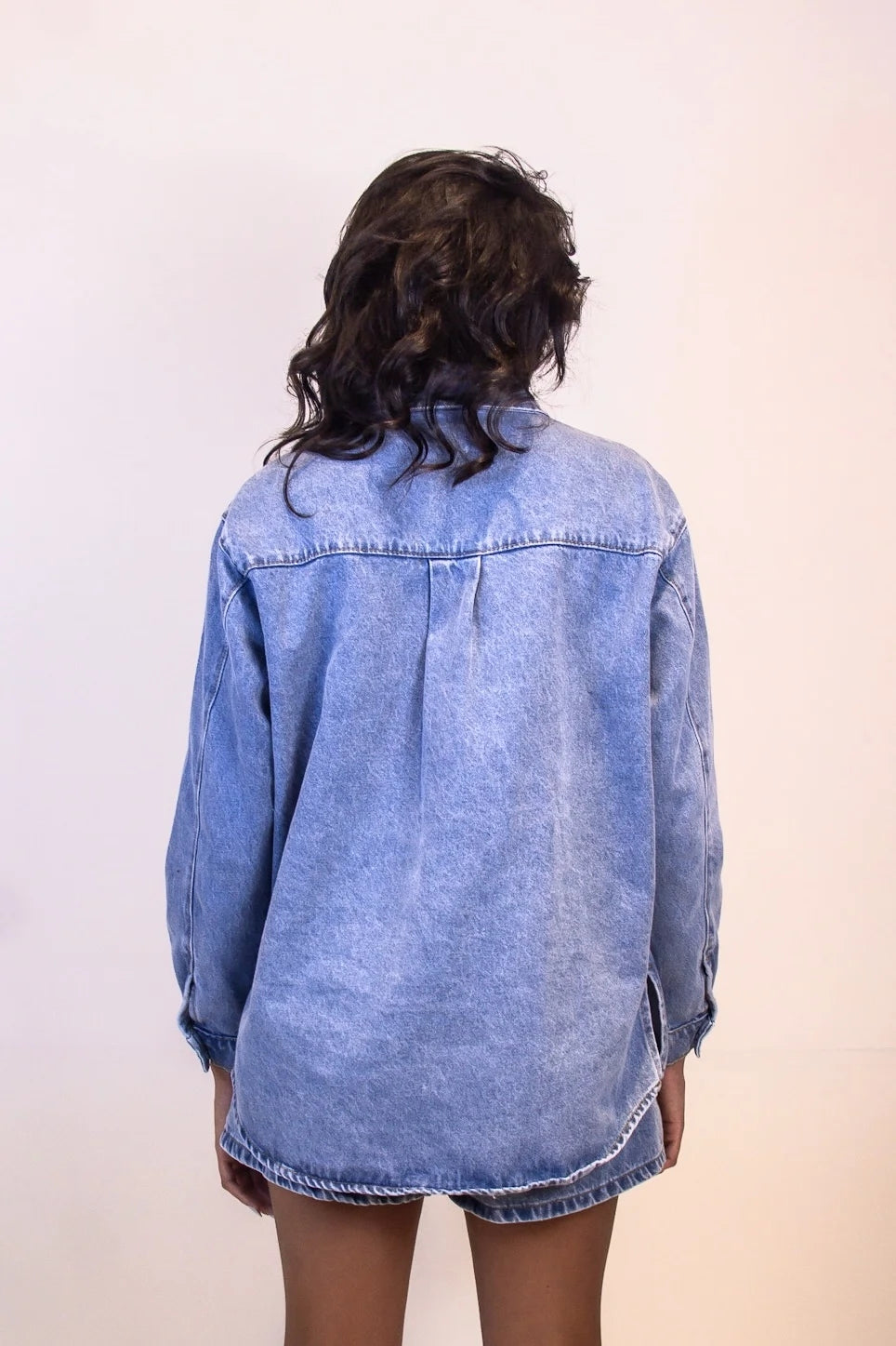 Camisa Duomo - Jeans Oversized Lavagem Clara