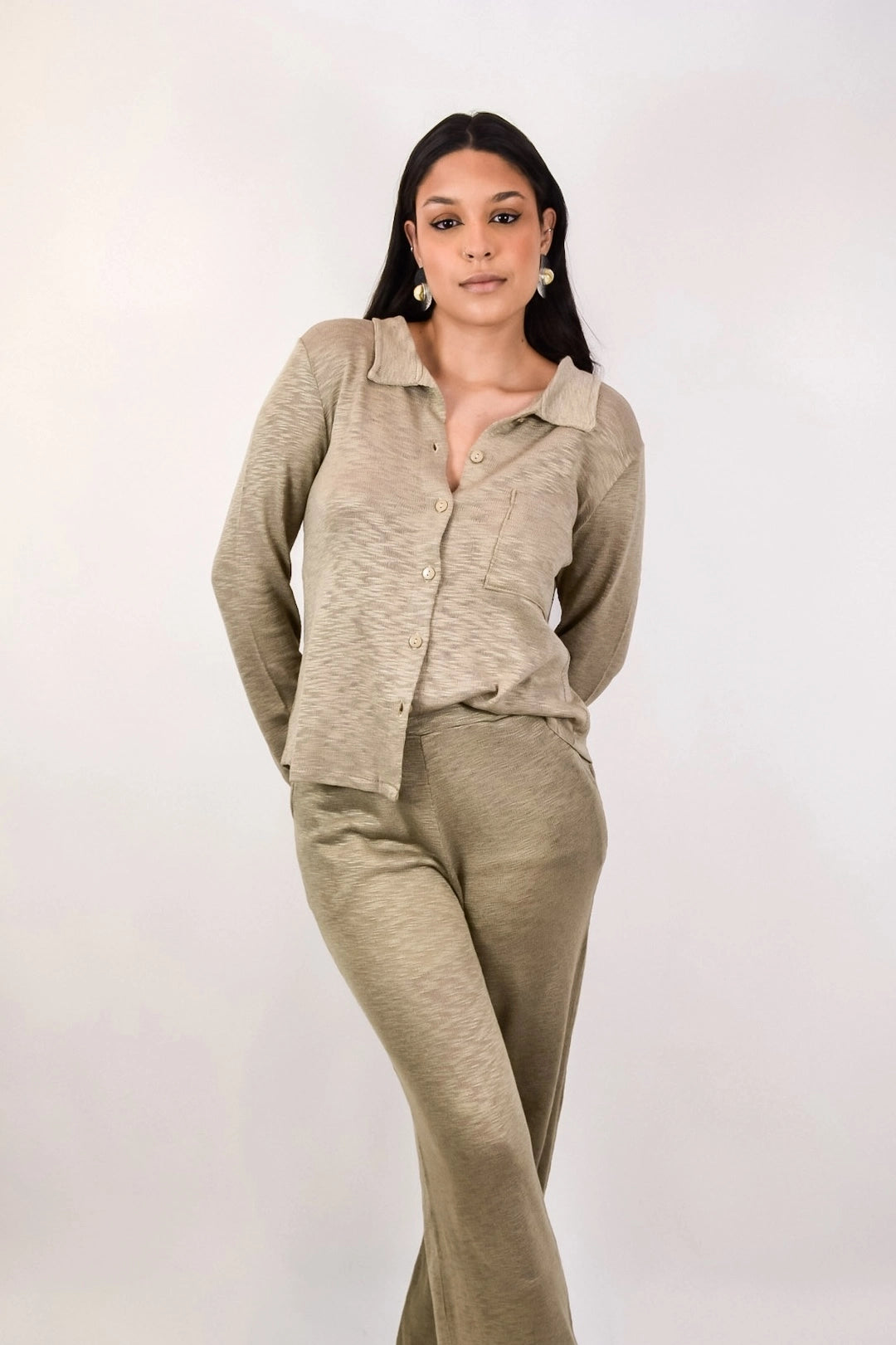 Camisa Toffee - em tricô flamê