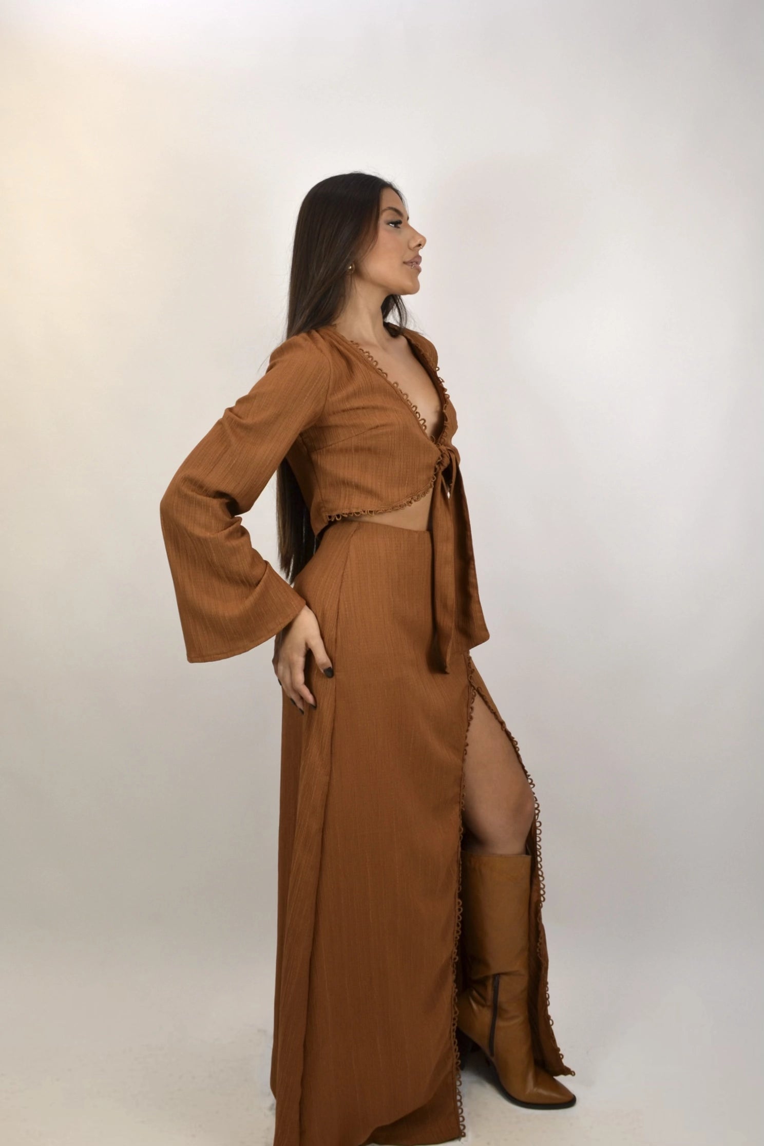 Conjunto Ocotillo - saia longa e cropped