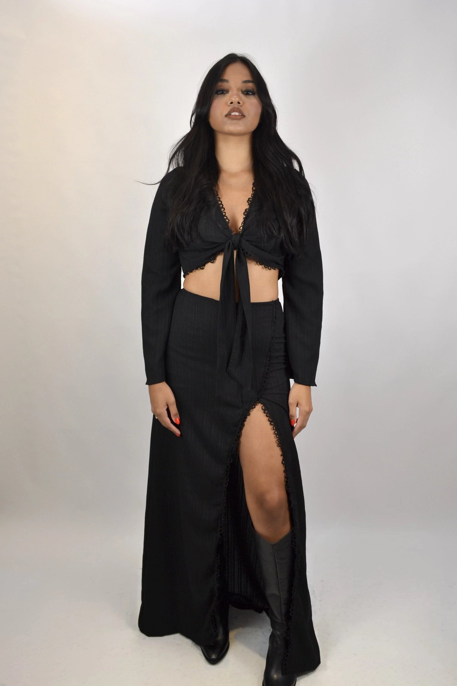 Conjunto Ocotillo - saia longa e cropped
