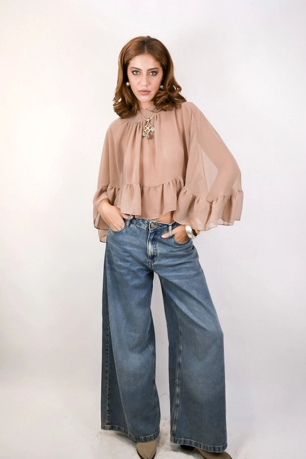 Vestido Cácto - curto com alças e capa gola alta