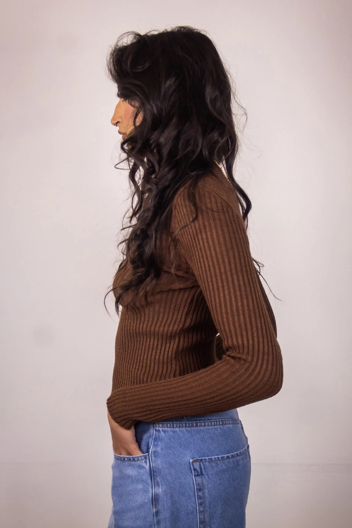 Blusa Jasmine - Cacharrel Tricot Feminina Manga Longa