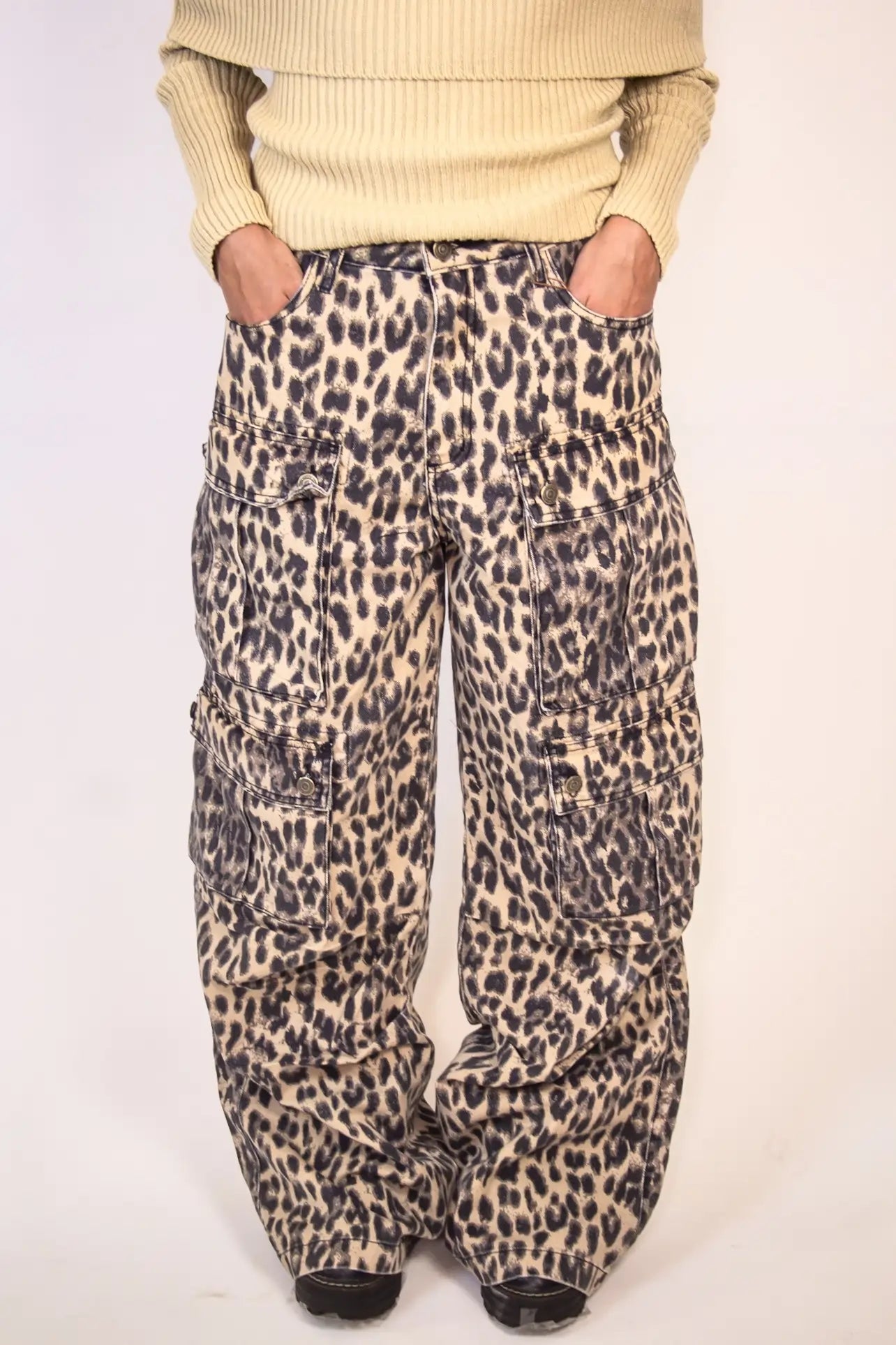 Calça Cargo Savage - Jeans Animal Print