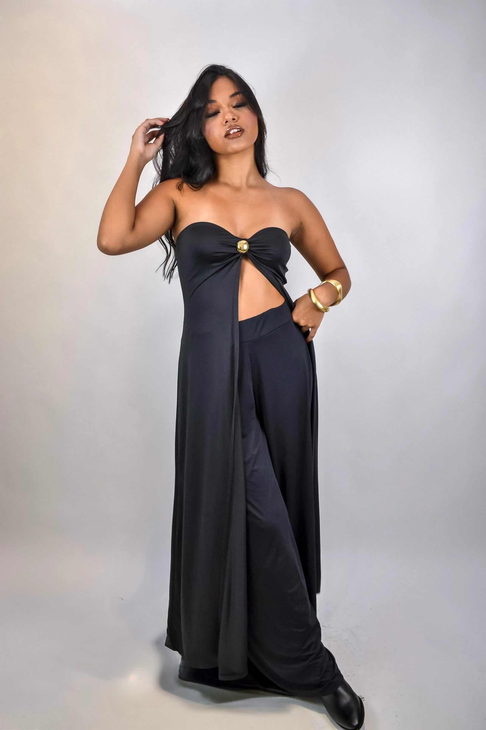 Conjunto Manhattan - calça pantalona e túnica