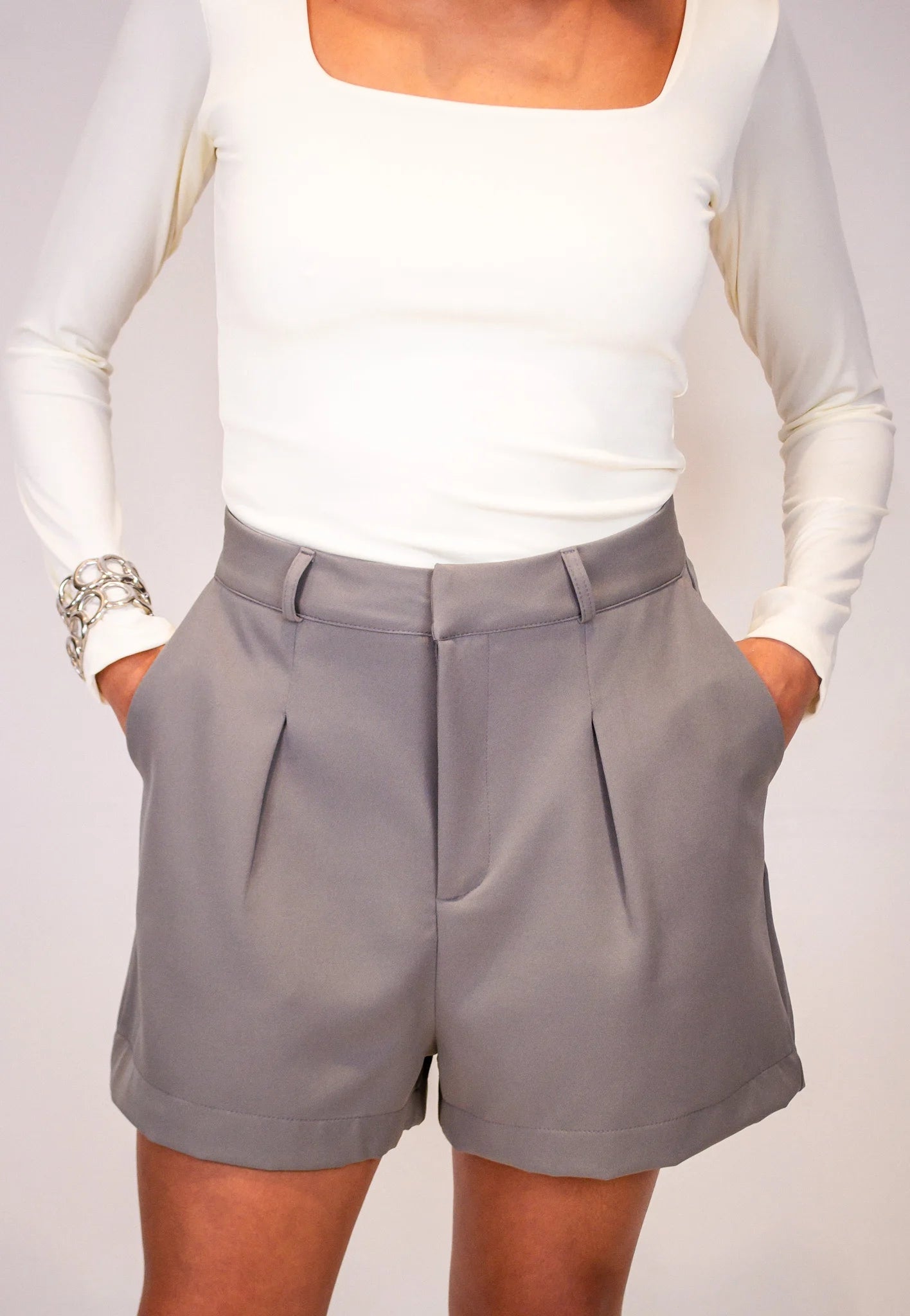 Short Berlin - Alfaiataria Cintura Alta Feminino